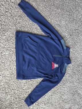 Navy Kids 1/4 Zip Pullover Jacket